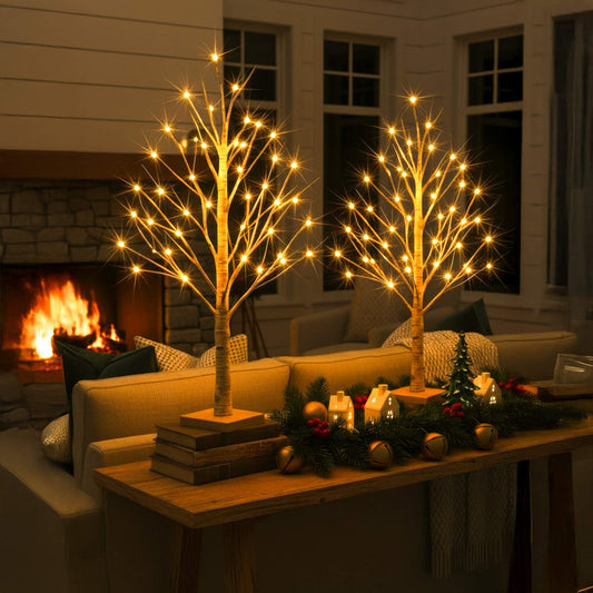 Fairy Light Birch Tree