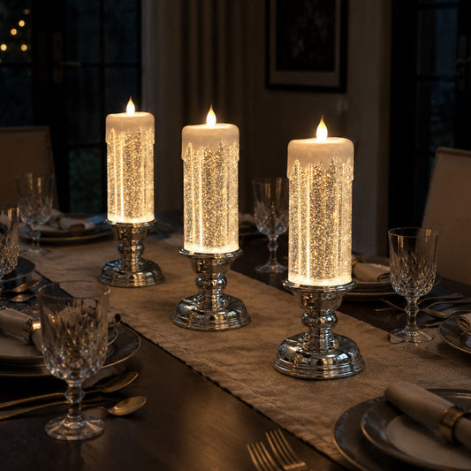 Shimmering Glitter Candle