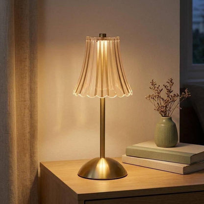 Gilded Petal Table Lamp