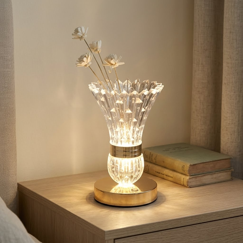 Crystal Bloom Table Lamp