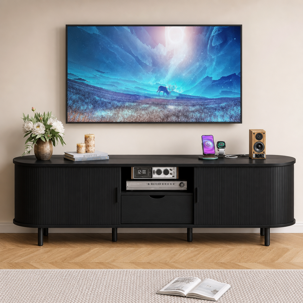 FaeryWoods Modern Media Console