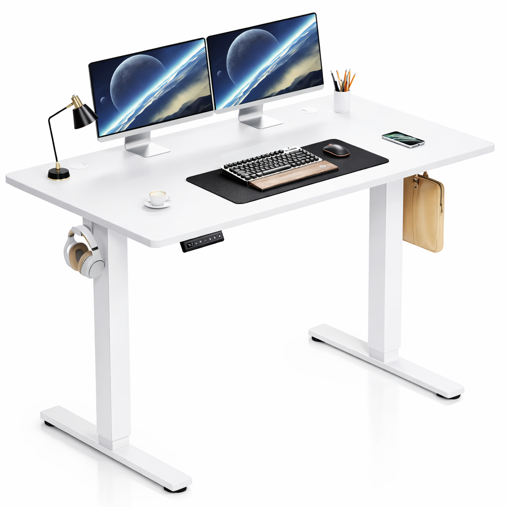 Faerywoods Electric Standing Desk 40"x24" Height Adjustable Sit Stand 3 Memory Presets Anti-Collision