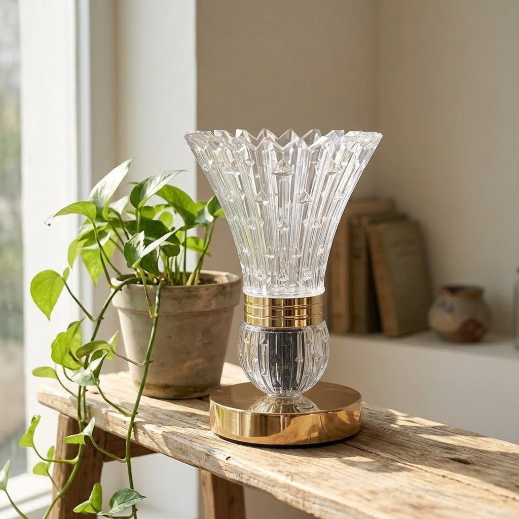 Crystal Bloom Table Lamp