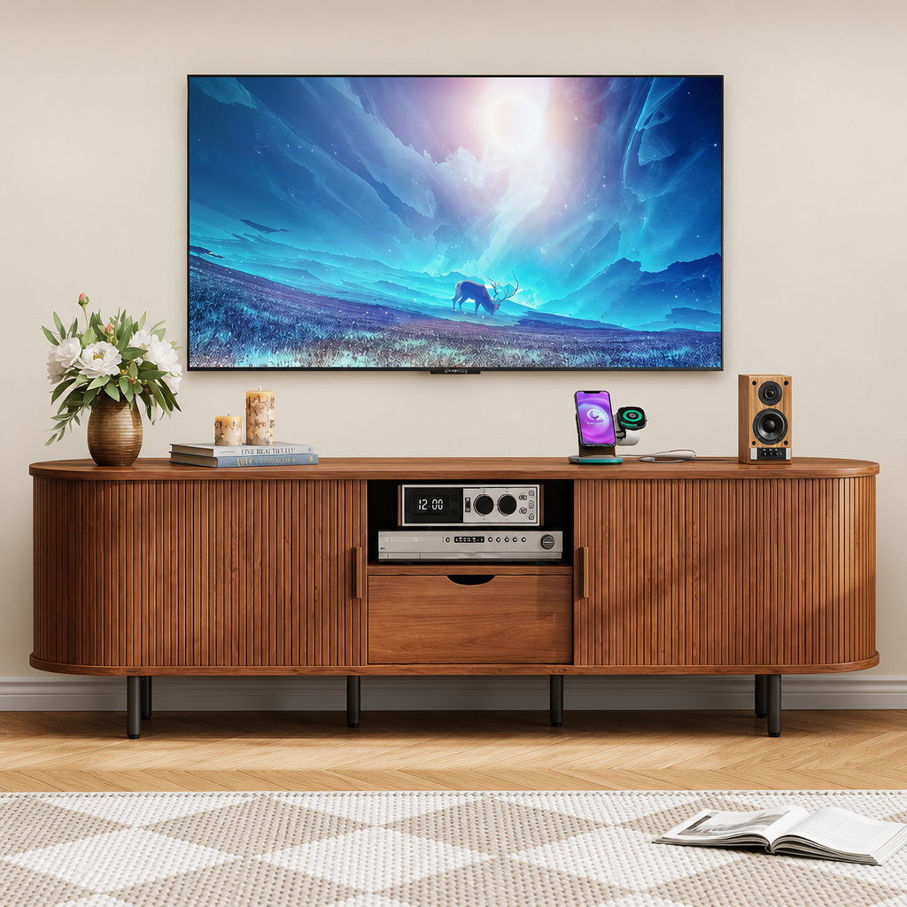 FaeryWoods Modern Media Console