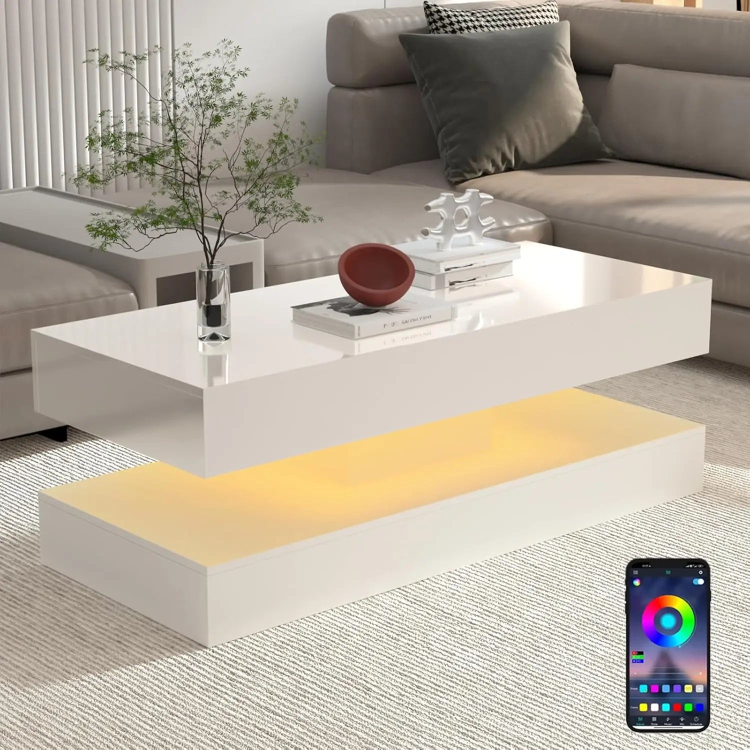 FaeryWoods LED Coffee Table