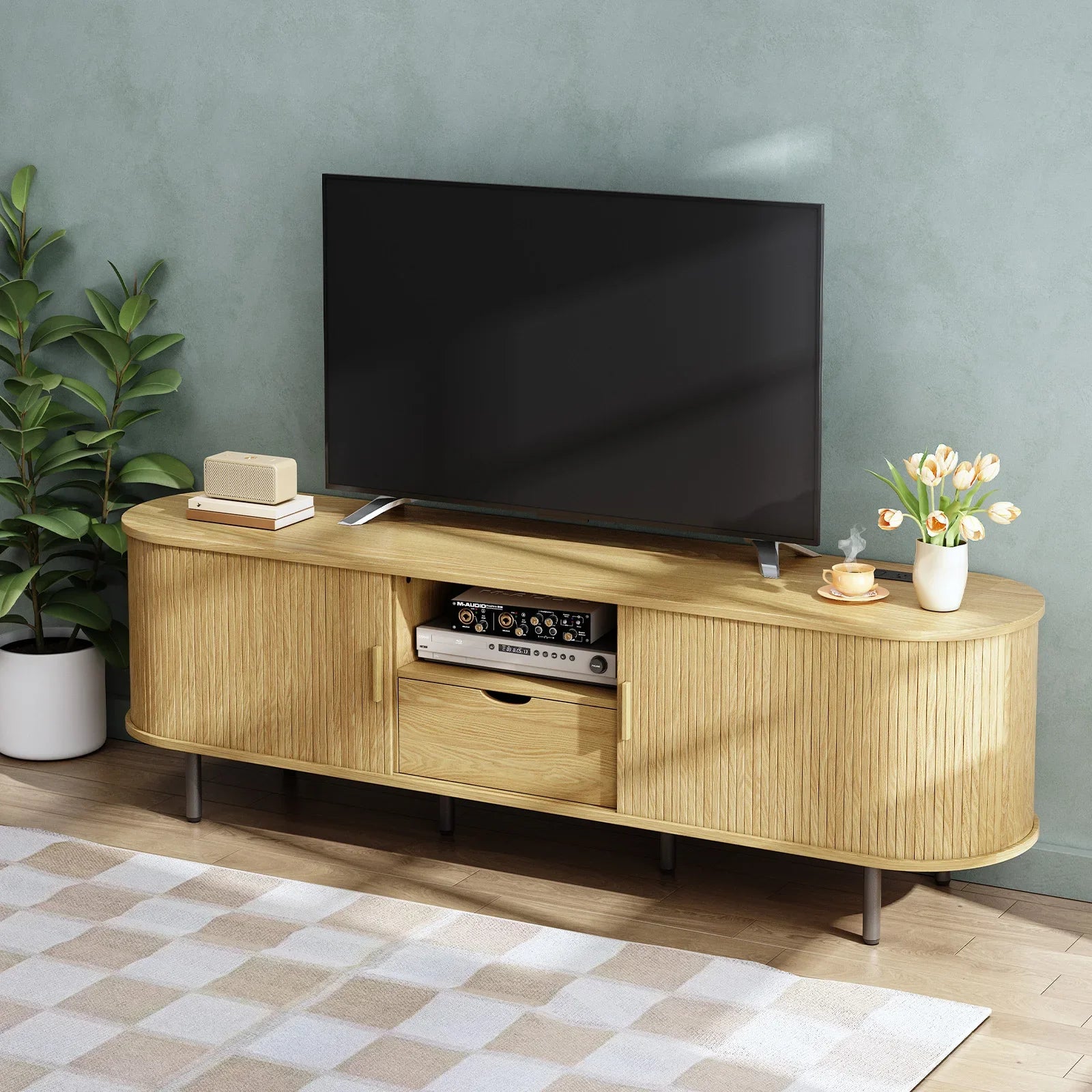 FaeryWoods Modern Media Console