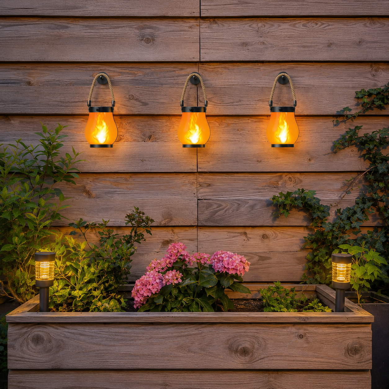 Enchanting Solar Flame Lantern