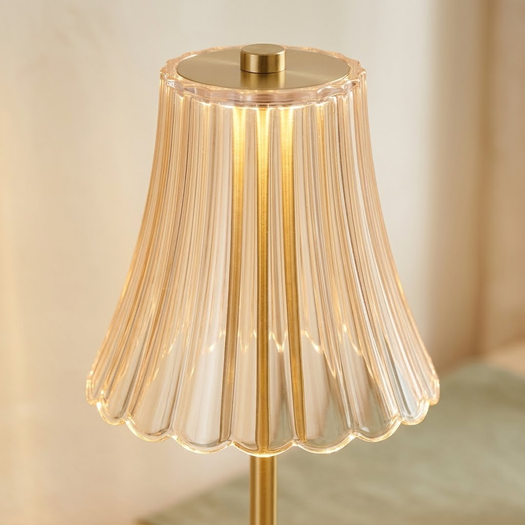 Gilded Petal Table Lamp