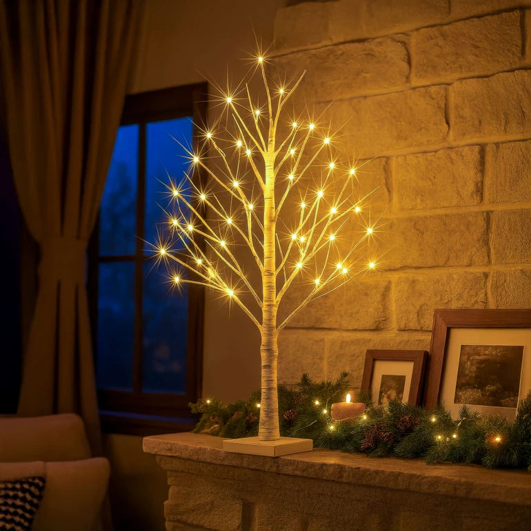 Fairy Light Birch Tree