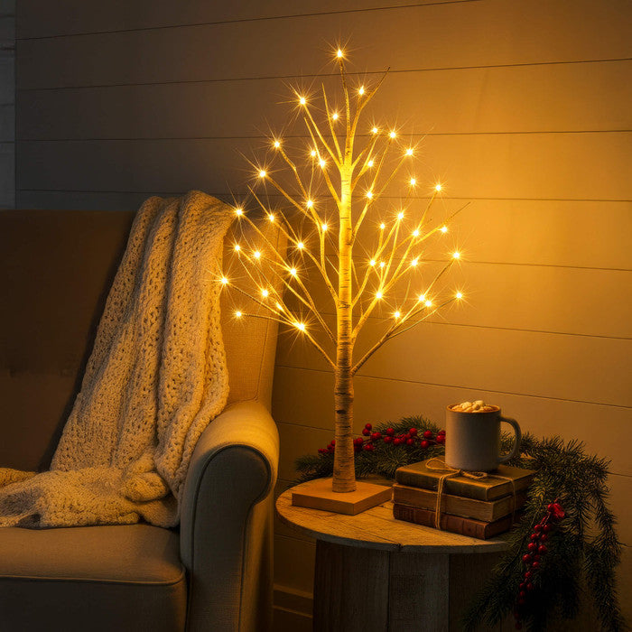 Fairy Light Birch Tree