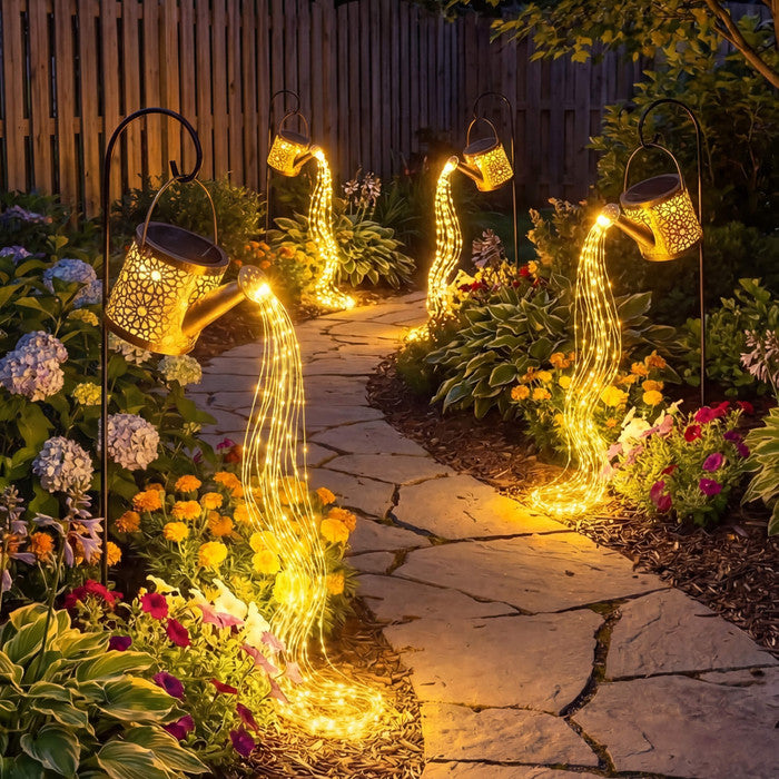 Golden Watering Can Light