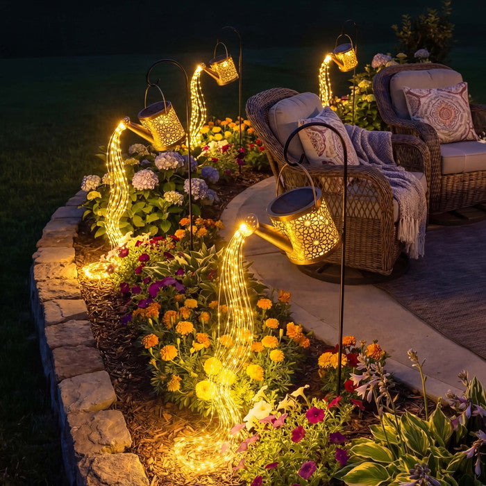 Golden Watering Can Light
