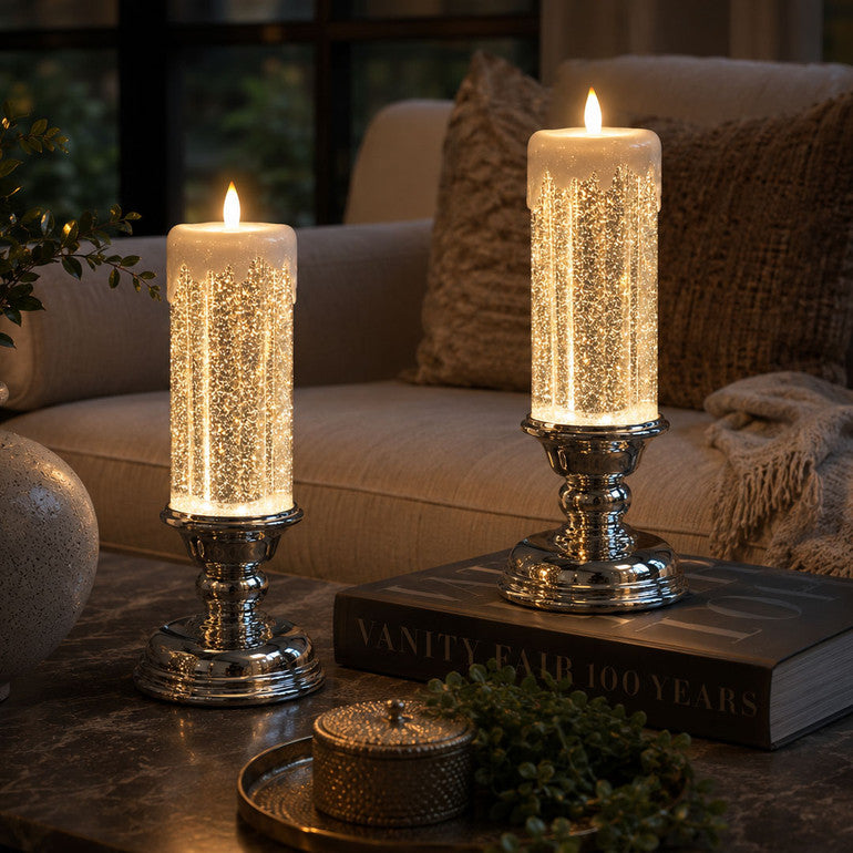 Shimmering Glitter Candle