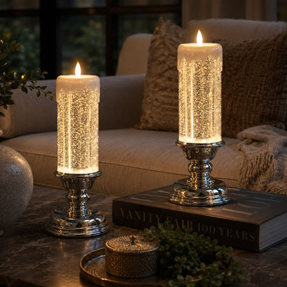 Shimmering Glitter Candle