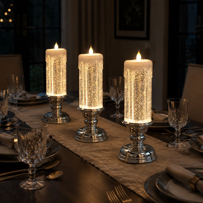 Shimmering Glitter Candle