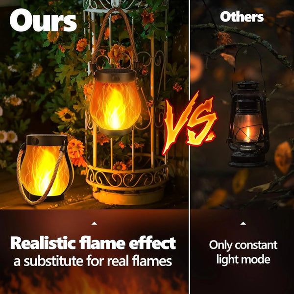 Enchanting Solar Flame Lantern