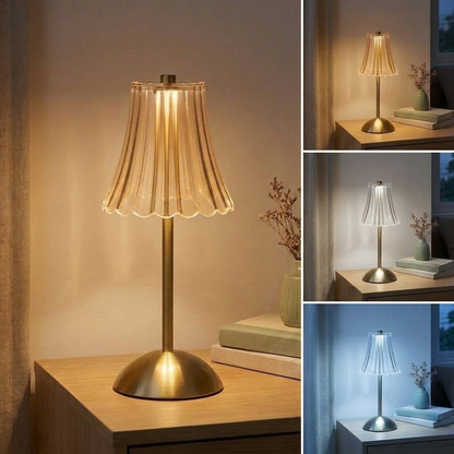 Gilded Petal Table Lamp