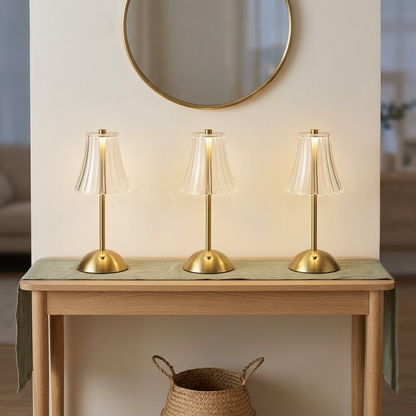 Gilded Petal Table Lamp